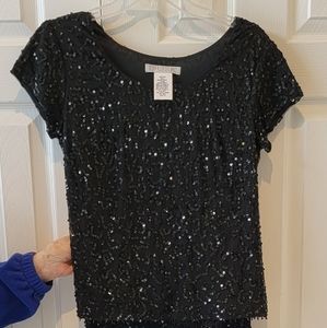 Dusk sequin skirt and top